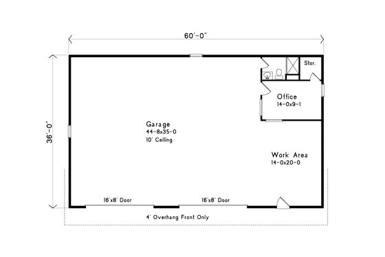 Floor Plan - Main Floor for Traditional House Plan #22-408, 0 bath