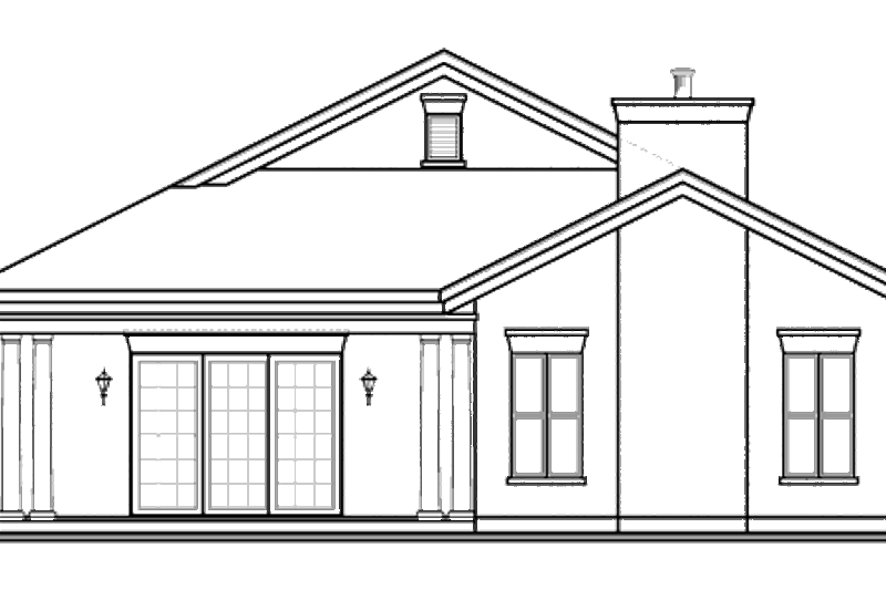Home Plan - Exterior - Rear Elevation for Traditional House Plan #23-2207 - 3 bed, 2 bath