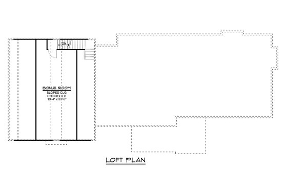 Floor Plan - Other Floor for Barndominium House Plan #1064-31 - 1 bed, 1.5 bath