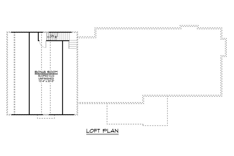 Architectural House Design - Floor Plan - Other Floor for Barndominium House Plan #1064-31 - 1 bed, 1.5 bath
