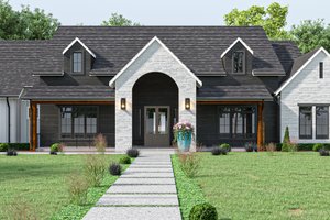 Exterior - Front Elevation 3 for Farmhouse House Plan #1112-3 - 4 bed, 4.5 bath