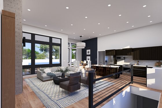 Interior - Entry 1 for Contemporary House Plan #1060-273 - 3 bed, 2.5 bath