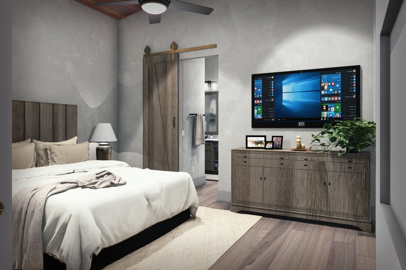 House Blueprint - Interior - Master Bedroom 1 for Contemporary House Plan #120-293 - 3 bed, 3 bath