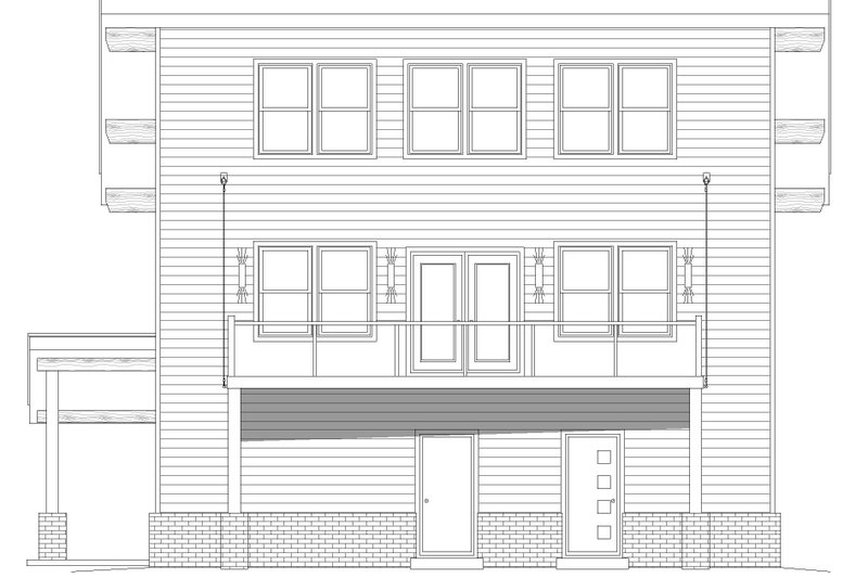 Architectural House Design - Exterior - Front Elevation 5 for Contemporary House Plan #932-453 - 3 bed, 3.5 bath