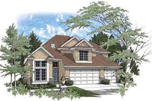 Traditional Exterior - Front Elevation Plan #48-202