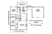Craftsman Style House Plan - 3 Beds 2 Baths 1587 Sq/Ft Plan #44-234 