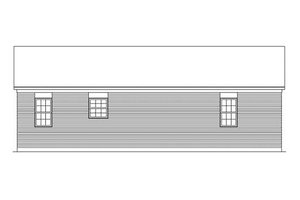 Exterior - Rear Elevation for Traditional House Plan #57-525 - 3 bed, 1 bath