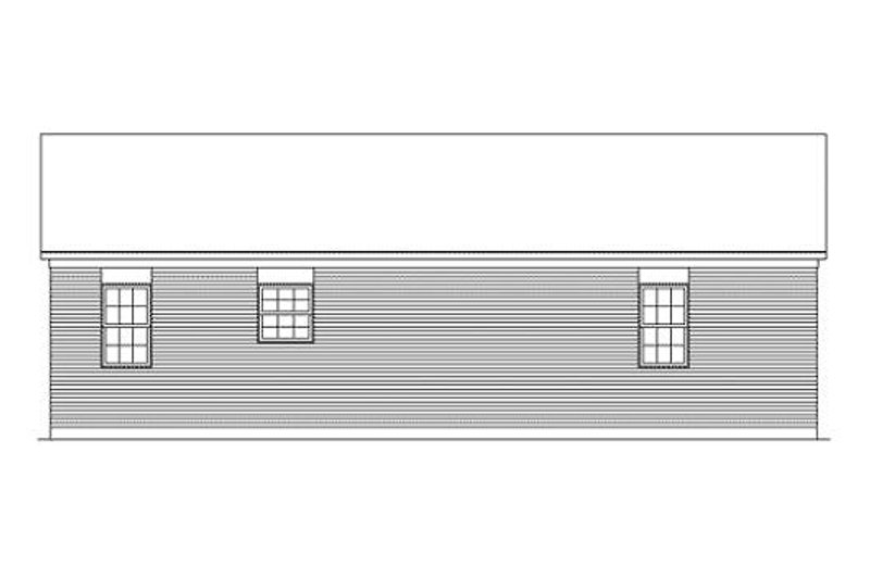 Dream House Plan - Exterior - Rear Elevation for Traditional House Plan #57-525 - 3 bed, 1 bath