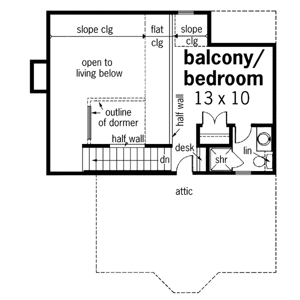 Home Plan - European Floor Plan - Upper Floor Plan #45-102