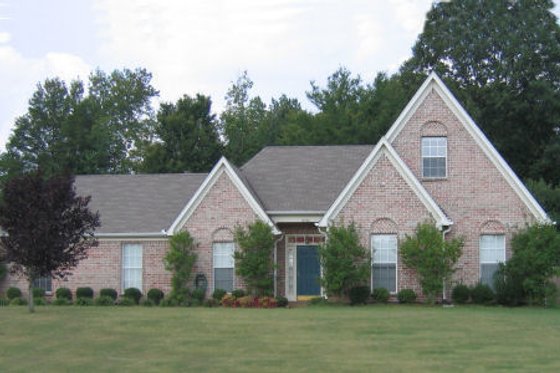 Exterior - Front Elevation for European House Plan #81-13754 - 4 bed, 3 bath