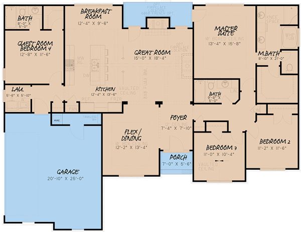Home Plan - Craftsman Floor Plan - Main Floor Plan #923-156
