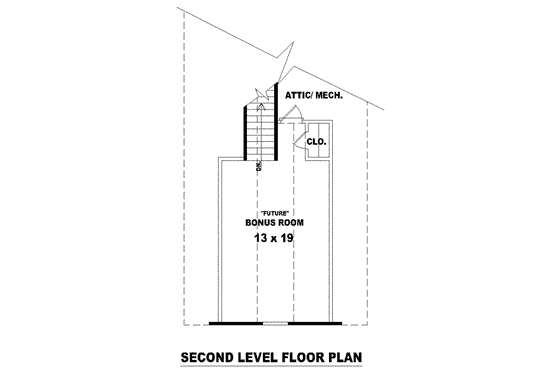 Floor Plan - Other Floor for Traditional House Plan #81-1445 - 3 bed, 2 bath