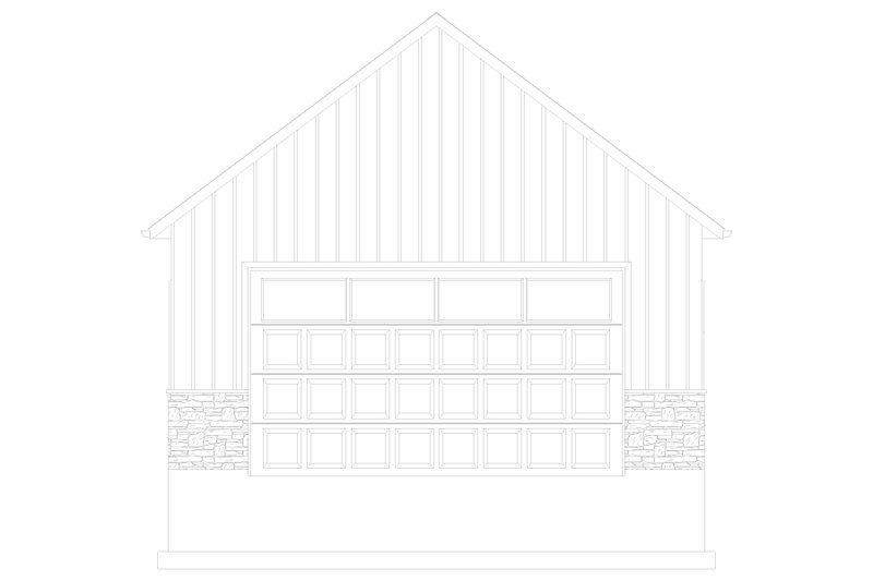 House Blueprint - Exterior - Front Elevation 6 for Craftsman House Plan #1060-359, 0 bath