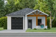 Craftsman Style House Plan - 2 Beds 2 Baths 1018 Sq/Ft Plan #1112-8 