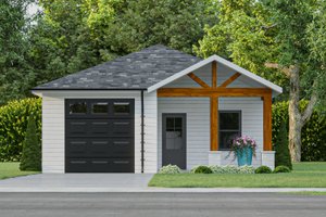 Craftsman Exterior - Front Elevation Plan #1112-8