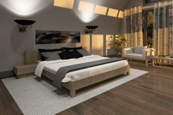 Interior - Master Bedroom 1 for Barndominium House Plan #120-283 - 3 bed, 2 bath