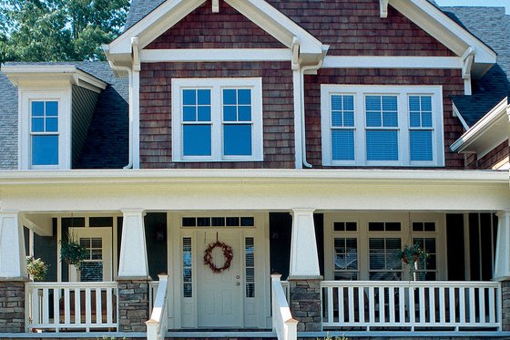 Exterior - Front Elevation 3 for Craftsman House Plan #927-3 - 4 bed, 3 bath
