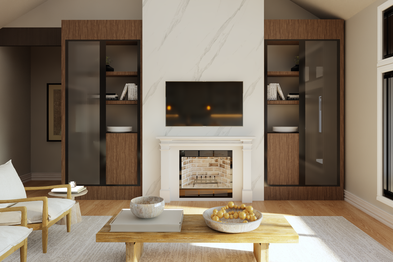 Home Plan - Interior - Family Room 2 for Farmhouse House Plan #1064-123 - 2 bed, 2 bath