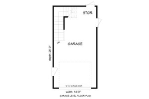 Floor Plan - Main Floor for Country House Plan #932-215, 0 bath