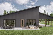 Modern Style House Plan - 2 Beds 2 Baths 2214 Sq/Ft Plan #455-466 Exterior 