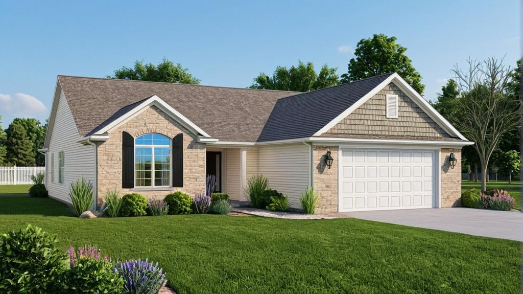 Exterior - Front Elevation 2 for Craftsman House Plan #1064-61 - 3 bed, 2 bath