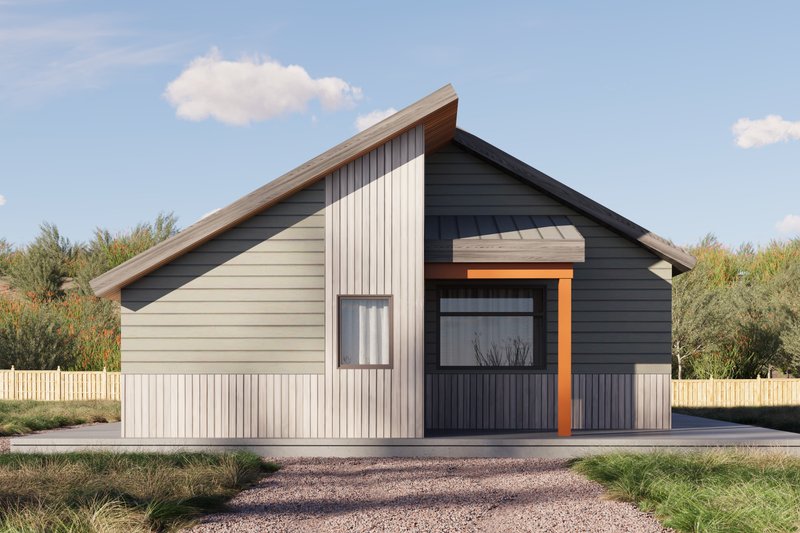 House Plan Design - Exterior - Front Elevation 4 for Contemporary House Plan #1106-184 - 2 bed, 2 bath