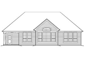 Exterior - Rear Elevation for Craftsman House Plan #48-410 - 2 bed, 2 bath