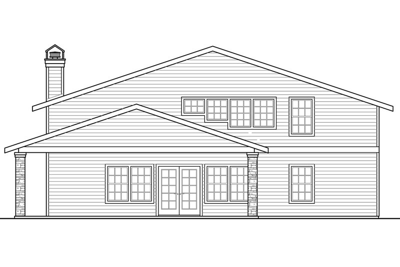 Dream House Plan - Exterior - Other Elevation 1 for Country House Plan #124-991, 1 bath