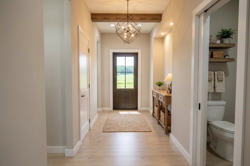 Architectural House Design - Interior - Entry 1 for Farmhouse House Plan #51-1519 - 3 bed, 2.5 bath