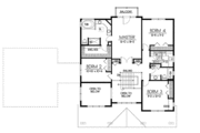 Craftsman Style House Plan - 5 Beds 3 Baths 2968 Sq/Ft Plan #100-504 