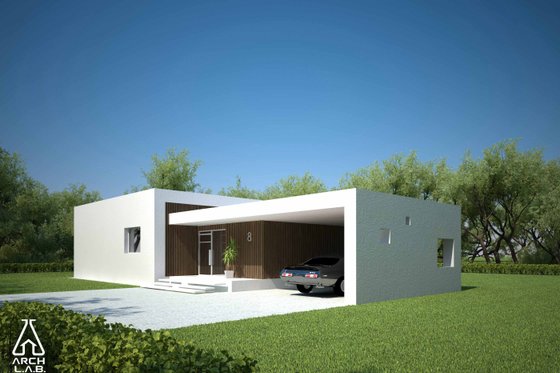 Exterior - Other Elevation 6 for Modern House Plan #552-2 - 3 bed, 2 bath