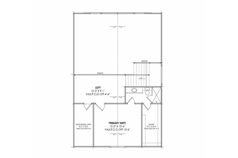Dream House Plan - Floor Plan - Upper Floor for Farmhouse House Plan #1096-199 - 3 bed, 2 bath