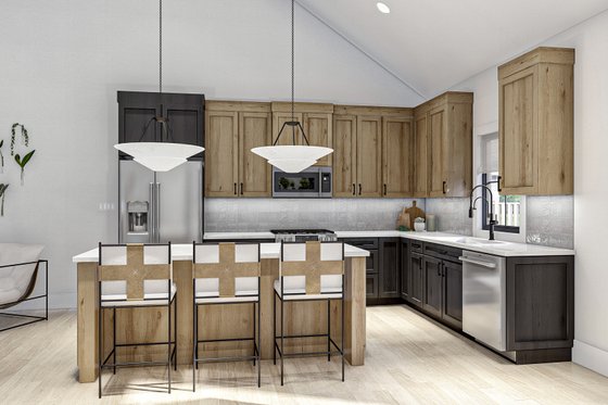 Interior - Kitchen for Traditional House Plan #455-386 - 3 bed, 2.5 bath