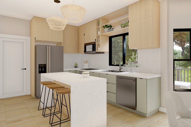 Home Plan - Interior - Kitchen 1 for Country House Plan #124-1377 - 3 bed, 2.5 bath