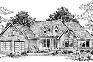 Traditional Exterior - Front Elevation Plan #70-328