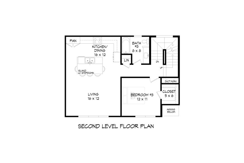 Dream House Plan - Floor Plan - Upper Floor for Contemporary House Plan #932-644 - 3 bed, 3 bath