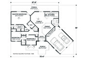 Cottage Style House Plan - 3 Beds 3 Baths 1898 Sq/Ft Plan #56-716 