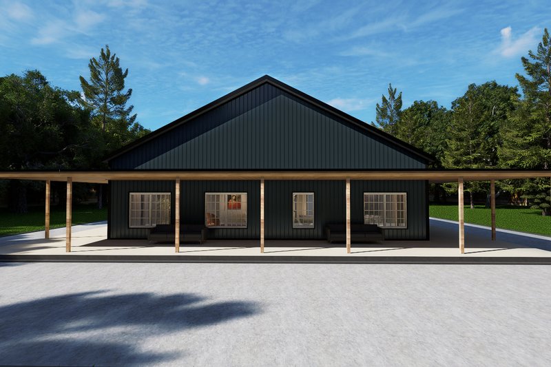 Dream House Plan - Exterior - Other Elevation 6 for Barndominium House Plan #1107-52 - 4 bed, 3 bath