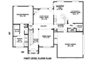 European Style House Plan - 4 Beds 2.5 Baths 3126 Sq/Ft Plan #81-13723 