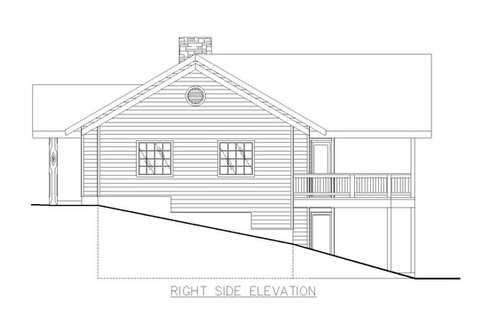 Exterior - Other Elevation 1 for Craftsman House Plan #117-1117 - 4 bed, 2.5 bath