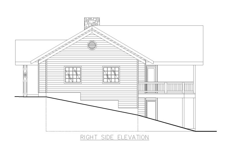 House Design - Exterior - Other Elevation 1 for Craftsman House Plan #117-1117 - 4 bed, 2.5 bath