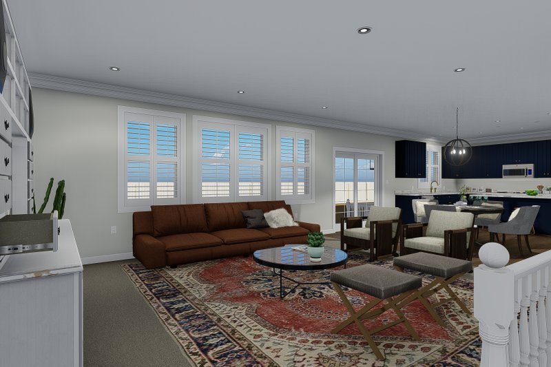House Design - Interior - Family Room for Traditional House Plan #1060-67 - 3 bed, 2 bath