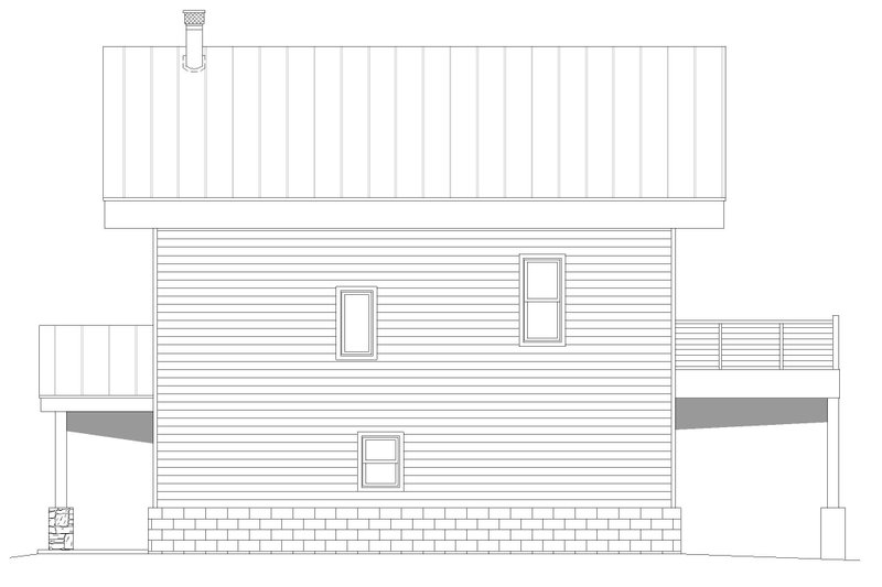 Architectural House Design - Exterior - Other Elevation 1 for Modern House Plan #932-564 - 3 bed, 2 bath