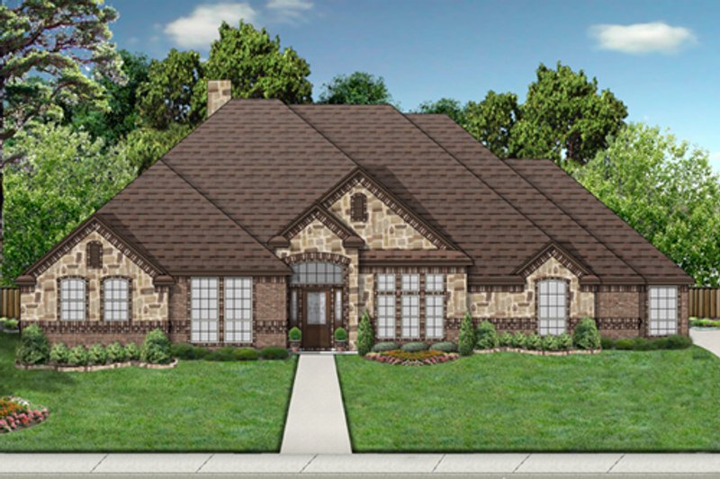 Dream House Plan - European Exterior - Front Elevation Plan #84-555