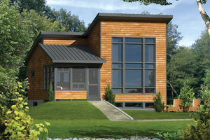 Contemporary Exterior - Front Elevation Plan #25-4524