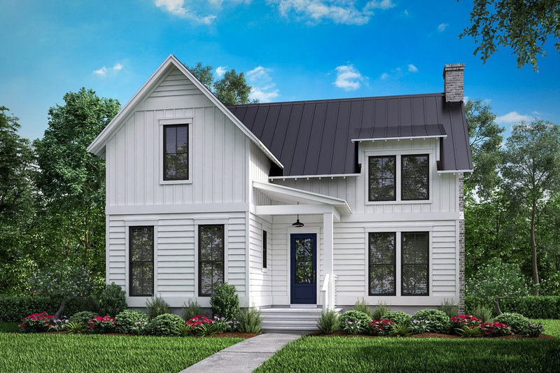 House Blueprint - Farmhouse Exterior - Front Elevation Plan #430-180