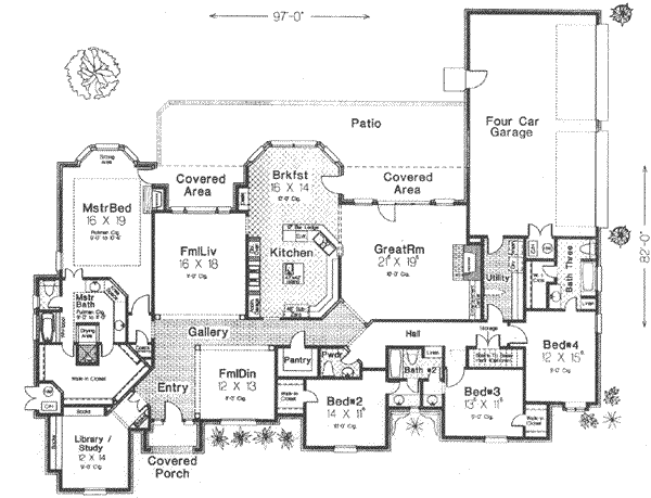 Home Plan - European Floor Plan - Main Floor Plan #310-509