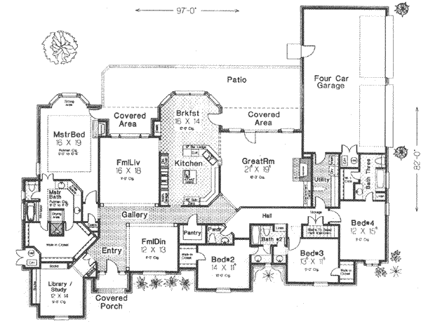 European Floor Plan - Main Floor Plan #310-509