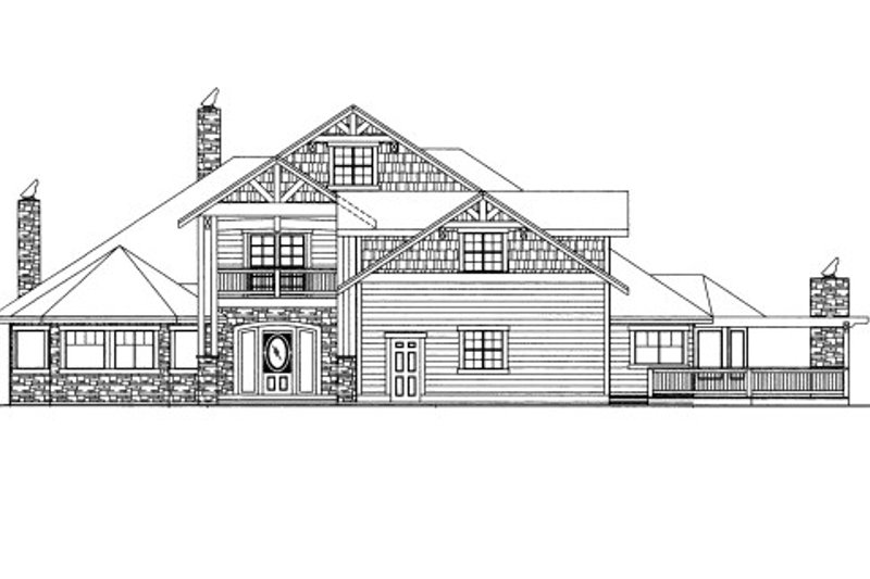 Craftsman Style House Plan 4 Beds 4.5 Baths 6970 Sq/Ft Plan 117617