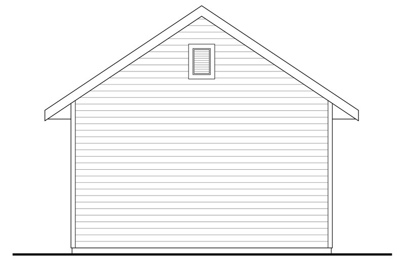 House Blueprint - Exterior - Rear Elevation for Traditional House Plan #124-1443, 0 bath